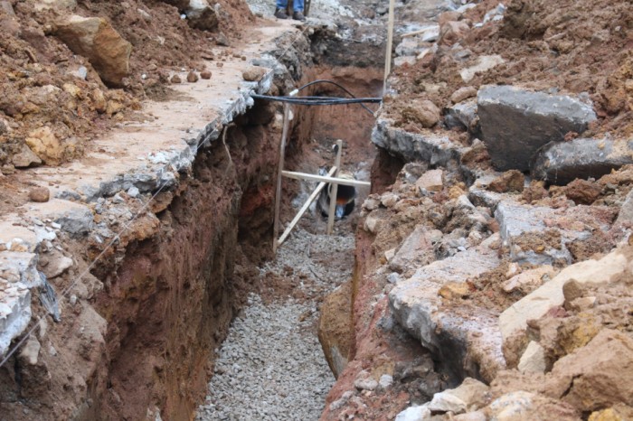 Inicio de obra de la reposición de acueducto y alcantarillado en San Luis Antioquia.